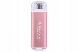 Išorinis SSD diskas TRANSCEND ESD300P 1TB, USB Type-C, 10Gbps, rožinis