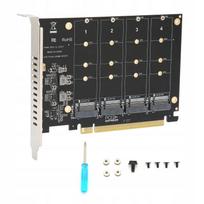 Adapterio plokštė 4x M.2 NVMe SSD prie PCIe x16 jungties
