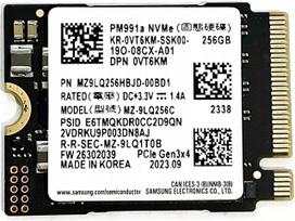 SSD diskas SAMSUNG M.2 256GB NVMe PM991a, MZ-9LQ256C