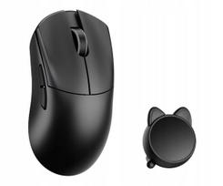 Belaidė pelė WLMOUSE HUAN PAW 3950HS, 30000 DPI, Omron, juoda