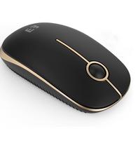 Belaidė pelė, USB, juoda-aukso, suderinama su Apple MacBook ir Windows