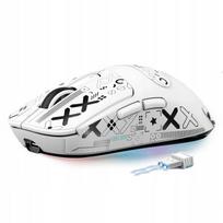 Belaidė žaidimų pelė Attack Shark X3, balta, BT, 2.4GHz, USB-C
