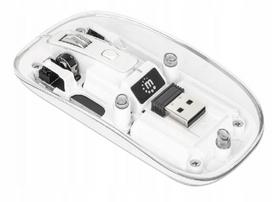 Belaidė permatoma pelė Manhattan, USB-C, 2.4GHz, tylus veikimas