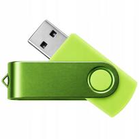 Atmintukas 32GB USB 3.0 TWISTER, šviesiai žalias