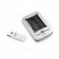USB atmintukas 512MB 2.0 su metaline dėžute ir graviruote "WEDDING