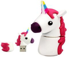 USB atmintinė 16GB 3.0, balta, Unicorn Pony