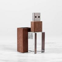 32GB USB atmintukas, akrilinis, dovanų dėžutėje