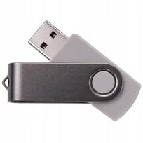 USB atmintukas 8GB TWISTER, pilkas, 3.0