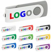 USB atmintinė Twister 128GB, USB 2.0, su logotipu, 10 vnt.