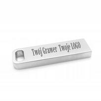 Metalinė USB atmintinė 32GB, USB 2.0, su graviruojamu logotipu