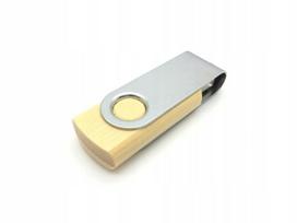 Medinė USB atmintinė su graviravimu, 2GB, šviesi mediena