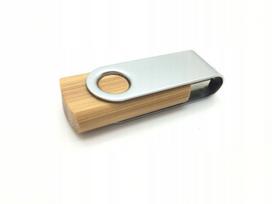 Medinė USB atmintinė su graviravimu, 64GB, tamsi mediena