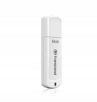 USB atmintinė TRANSCEND JetFlash 370 64GB, balta, USB 2.0