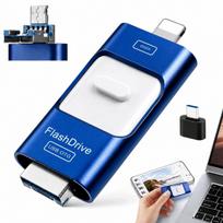 128GB USB atmintukas, USB 3.0, USB-C, Lightning, Micro USB jungtys
