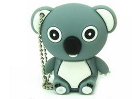 USB atmintukas 128GB KOALA BEAR pilkas