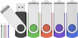 USB atmintinės 32GB, 5 vnt., su FEBNISCTE dirželiu, USB 2.0