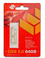 USB atmintinė 64GB StorangePro, metalinė, USB 3.0, suderinama su Windows, Mac, Linux