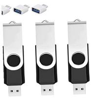 USB‑C atmintinė, 32GB, 3 vnt., su besisukančiu adapteriu