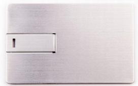 Metalinė USB atmintinė 16GB, sidabrinė, su graviravimu