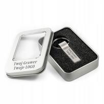 Metalinė USB atmintinė 2GB su dėžute ir graviruotu logotipu