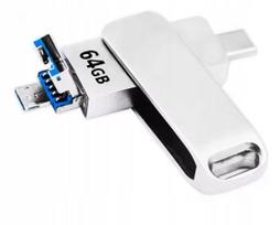 USB atmintinė METAL MAXXER, 3.0, Type C, Micro USB, OTG