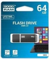 USB atmintinė GOODRAM UMO2 64GB, 2.0, grafito spalvos