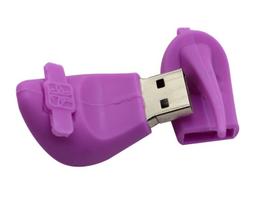 USB atmintinė 16GB, 3.0, violetinė, PINS SLIPPER