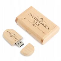 Medinė USB atmintinė 8GB, USB 3.0, su dėžute ir graviravimu