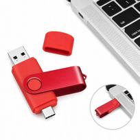 USB atmintinė 512GB, USB-A ir Type-C jungtys, greitas duomenų perdavimas