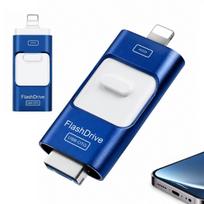 USB atmintinė 128GB, 4in1 (USB-C, Lightning, Micro USB), 80MB/s skaitymas, 20MB/s rašymas