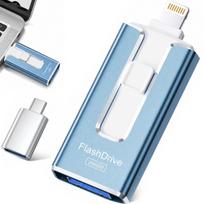 USB atmintinė 256GB, 4in1, Lightning, USB 3.0, Type-C