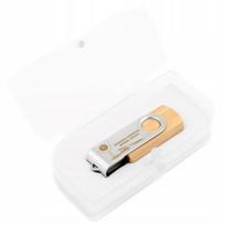 USB atmintinė 16GB, medinė, su dėžute ir graviravimu, Pirmajai komunijai