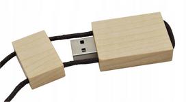 Medinė USB atmintinė 32GB su virvele
