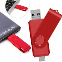 USB atmintinė 2-in-1, 512GB, USB 2.0, USB-A ir Type-C, telefonams ir kompiuteriams
