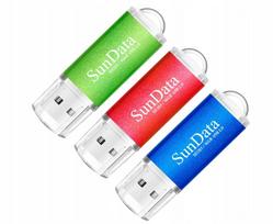 USB atmintinė SunData 16GB, 3 vnt., 2.0