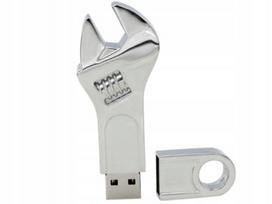 USB atmintinė 32GB, 3.0, raktelio formos, sidabrinė