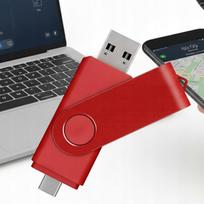 USB atmintinė 512GB, USB 2.0, Type C ir USB-A, 2 viename