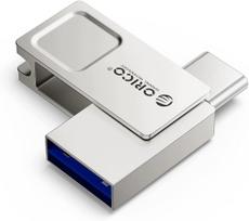 32GB USB atmintukas, USB-C ir USB-A jungtys, OTG telefonams ir planšetėms