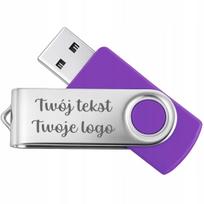USB atmintinė 16GB TWISTER su logotipu, 2.0