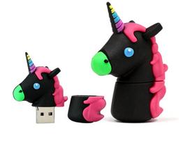 USB atmintukas 8GB, juodas vienaragis