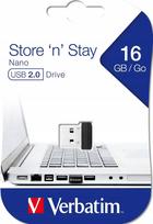 USB atmintukas 16GB, juodas, plonas, 5 mm išsikišimas