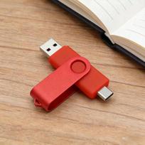 USB atmintinė 512GB, USB 2.0, USB-A ir Type-C, 30MB/s greitis