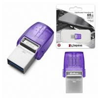 USB atmintinė Kingston DT microDuo 3C 64GB, USB 3.0/3.1, USB-C