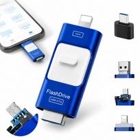 USB atmintinė 128GB, USB 3.0, Micro-USB, Lightning