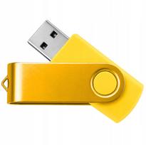 USB atmintinė 128GB TWISTER geltona, 3.0