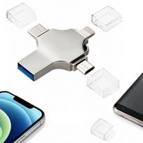 USB atmintukas 256GB, 4in1: USB, USB-C, Micro USB, Lightning