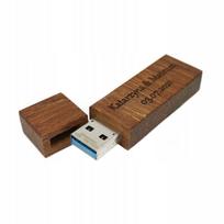 Medinė USB atmintinė Goodram 64GB, su graviravimu, USB 3.0