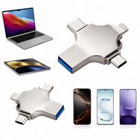 Atmintukas 256GB 4in1 USB-C, Micro USB, OTG, skirtas išmaniesiems telefonams