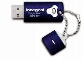 USB atmintinė Integral Crypto Dual 16GB, USB 3.0, mėlyna