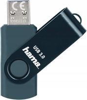 USB atmintinė 64GB, USB 3.0, metalinė, su besisukančiu dangteliu